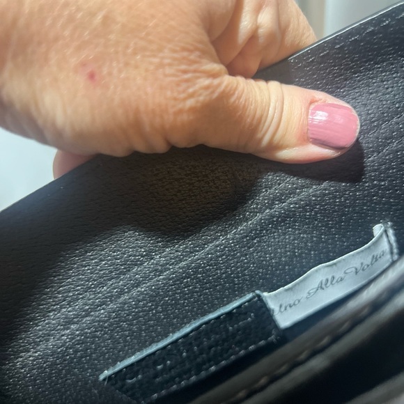 Uno Alla Volta Leather Shoulder Purse Blue - Picture 10 of 11